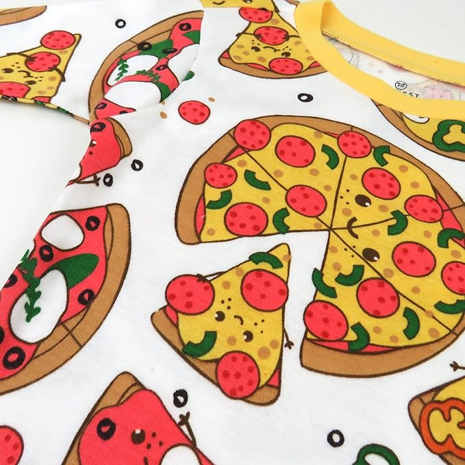 HonestBaby 2-Piece Pajamas Sleepwear Pjs 100% Organic Cotton for Baby, Toddler, Kids, Boy