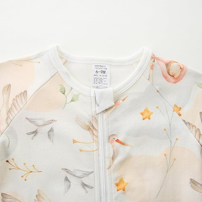 Baby Boy Girl Romper Short Sleeve 100% Cotton Bodysuit Outfits 2 Way Zipper Jumpsuit