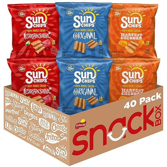 Sunchips Multigrain Chips Variety Pack, 40 Count