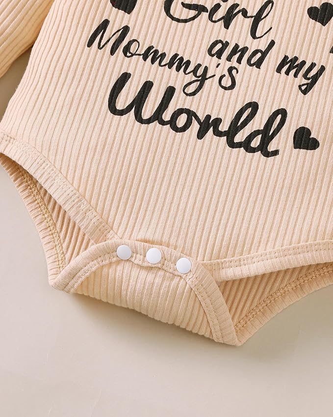 SUNNY PIGGY Baby Girl Clothes Newborn Outfits Infant Ruffle Romper 0-18M Fall Winter Flower Plaid Pants Clothing Set