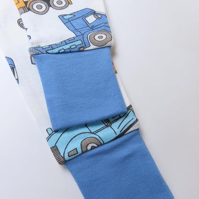 HonestBaby 2-Piece Pajamas Sleepwear Pjs 100% Organic Cotton for Baby, Toddler, Kids, Boy