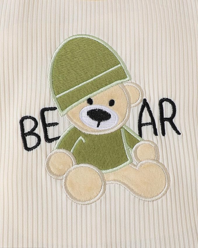 SUNNY PIGGY Baby Boy Clothes Newborn Infant Boys Outfits Romper Hat Pants 3PC Set 0-3 3-6 6-12 12-18 Month Clothing Gift