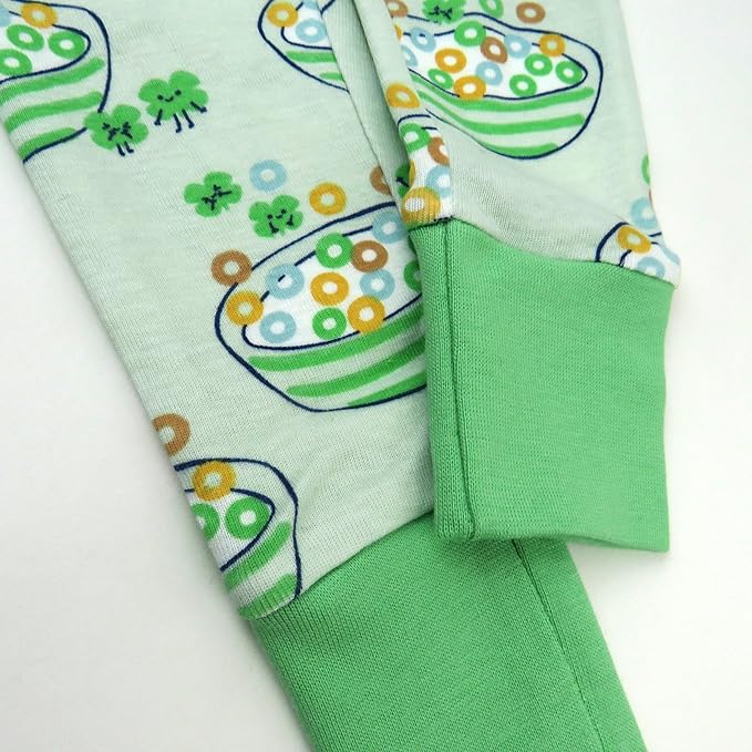 HonestBaby unisex-baby Celebration 2-piece Pajamas Sleepwear Pjs 100% Organic Cotton for Baby, Toddler, Kids