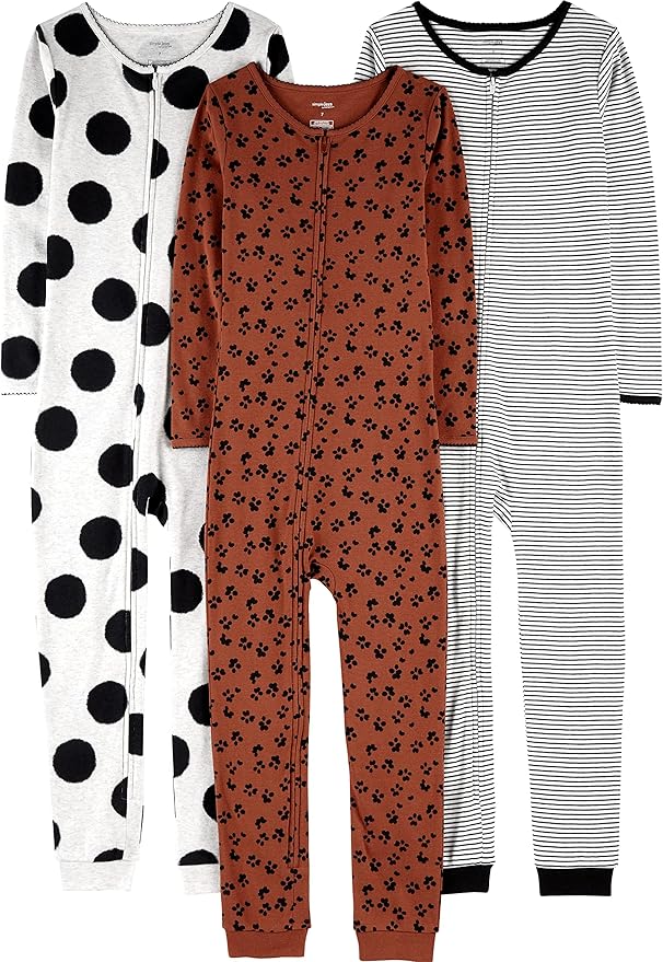 Simple Joys by Carter's Kids' 3-Pack Snug Fit Footless Cotton Pajamas