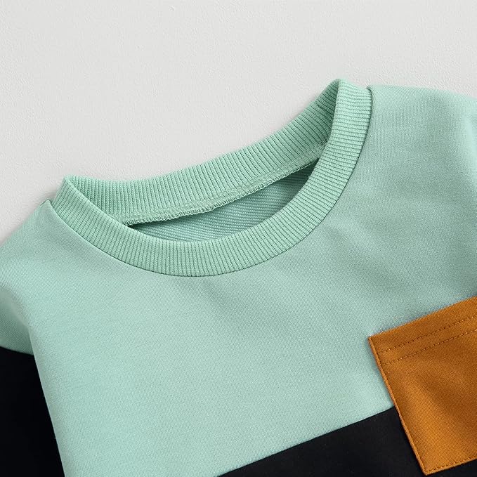 CIYCUIT Toddler Baby Boy Clothes Long Sleeve Sweatshirt Pants Set Fall Winter Outfits