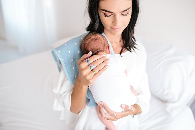 Copper Pearl Premium Baby Burp Cloths - 3-Pack Large Cotton Burp Cloths, Extra Soft Spit Up Rags with 3 Absorbent Layers, Perfect for Baby Boy and Baby Girl Gifts (21" x 10" Size, Cruise Set)