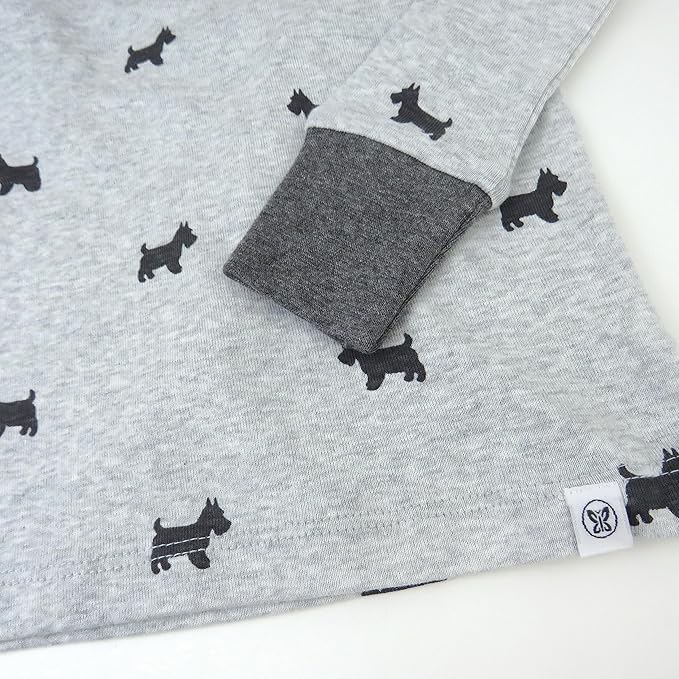 HonestBaby Classics 2-Piece Pajamas Sleepwear Pjs 100% Organic Cotton for Baby, Toddler, Kids