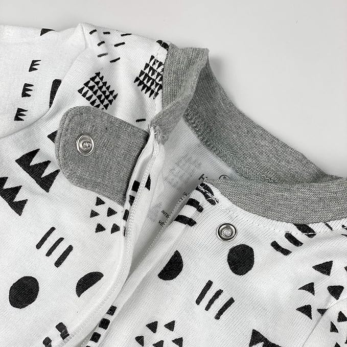 HonestBaby Sleep & Play Footed One-piece Pajama Sleeper 100% Organic Cotton, Baby Boys
