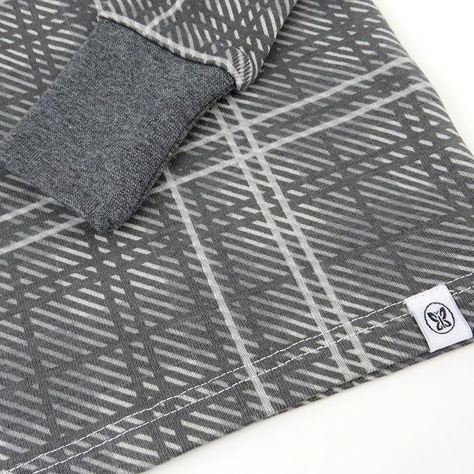 HonestBaby 4 Piece Pajamas Sleepwear Pjs 100% Organic Cotton for Infant Baby and Toddler Boys, Girls, Unisex