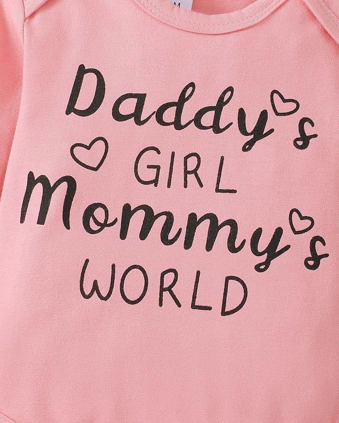 Renotemy Newborn Baby Girl Clothes Outfits Infant Romper Ruffle Floral Pants Cute Toddler Baby Girl Clothes Set