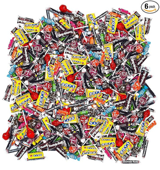 Holiday Ultimate American Old Fashioned Classics Wholesale Assortment Tootsie Roll DOTS Fruit Chews Tootsie Pops Variety Mix 170-Ounce 415-Piece Bag