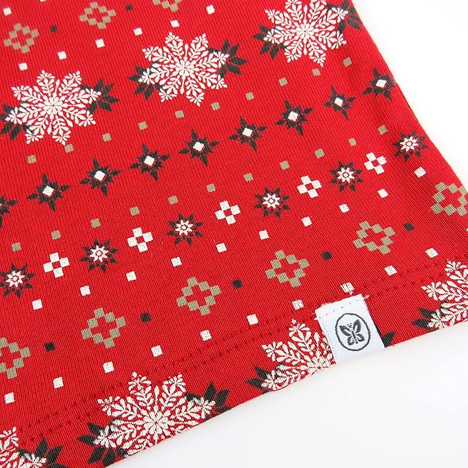 HonestBaby 4 Piece Pajamas Sleepwear Pjs 100% Organic Cotton for Infant Baby and Toddler Boys, Girls, Unisex