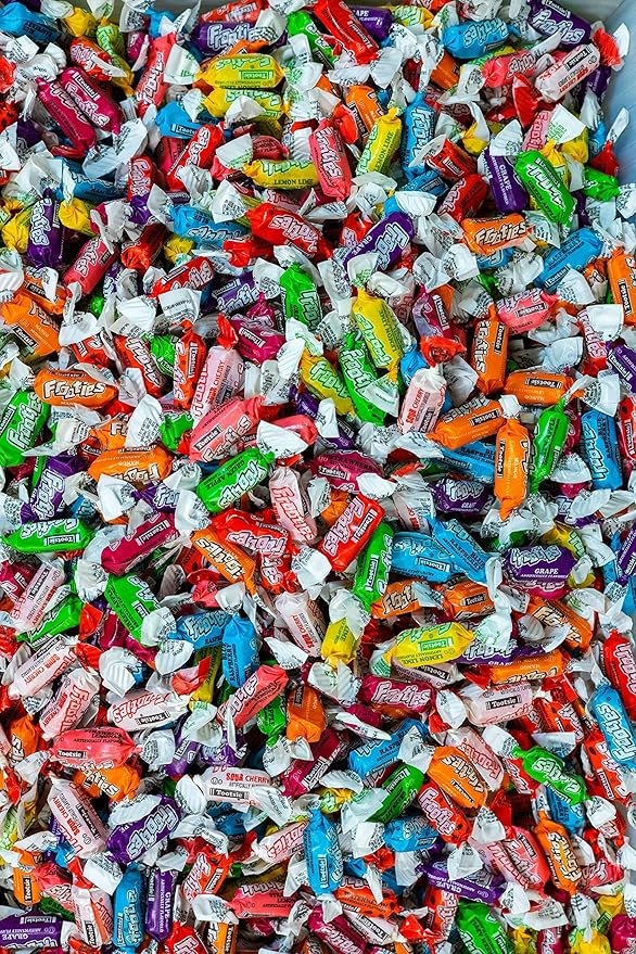 Fruities 10 Flavors - 2 LB Bulk Candy - Assorted Flavor - Fruit Chews - Gluten Free - Ultimate Variety - Taffies - Individually Wrapped Candy - Queen Jax