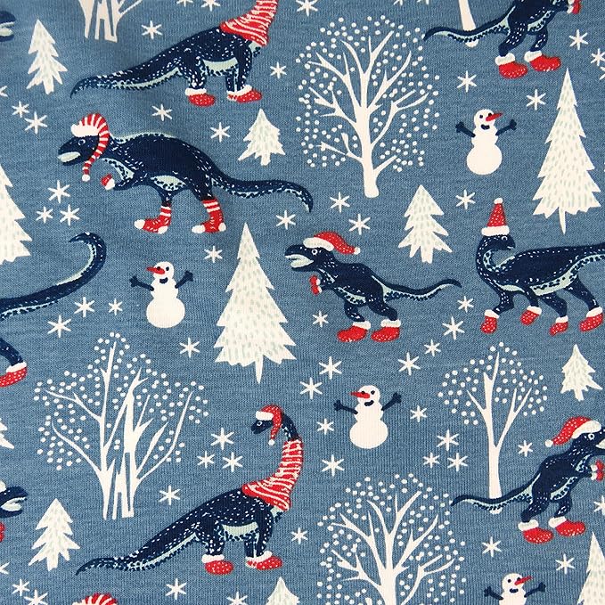 HonestBaby 4 Piece Pajamas Sleepwear Pjs 100% Organic Cotton for Infant Baby and Toddler Boys, Girls, Unisex