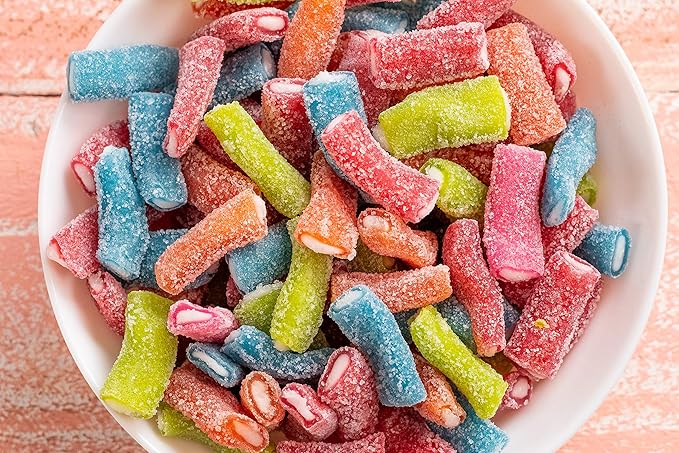 SweeTARTS Rope Bites Candy, Mixed Fruit, 8 Ounce Resealable Bag (Pack of 3)